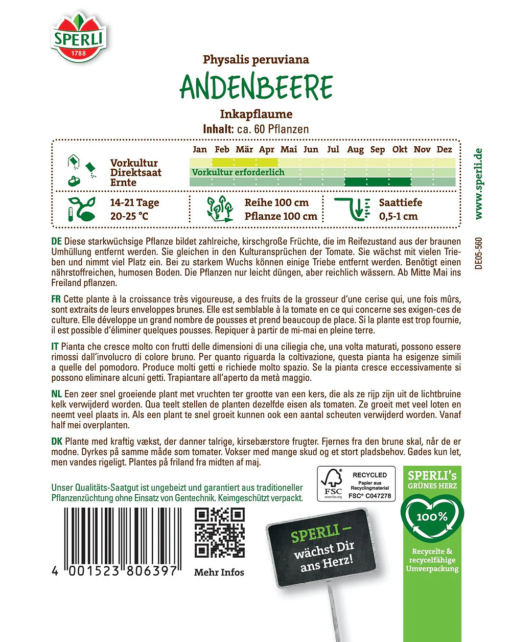 SPERLI Andenbeeren-Samen 'Inkapflaume' - Image 2