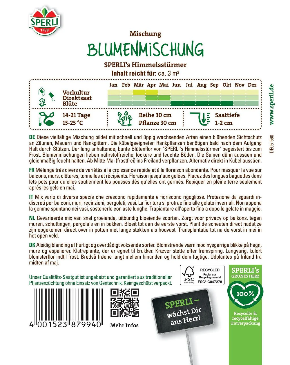 SPERLI Blumensamen "Himmelsstürmer" - Image 2