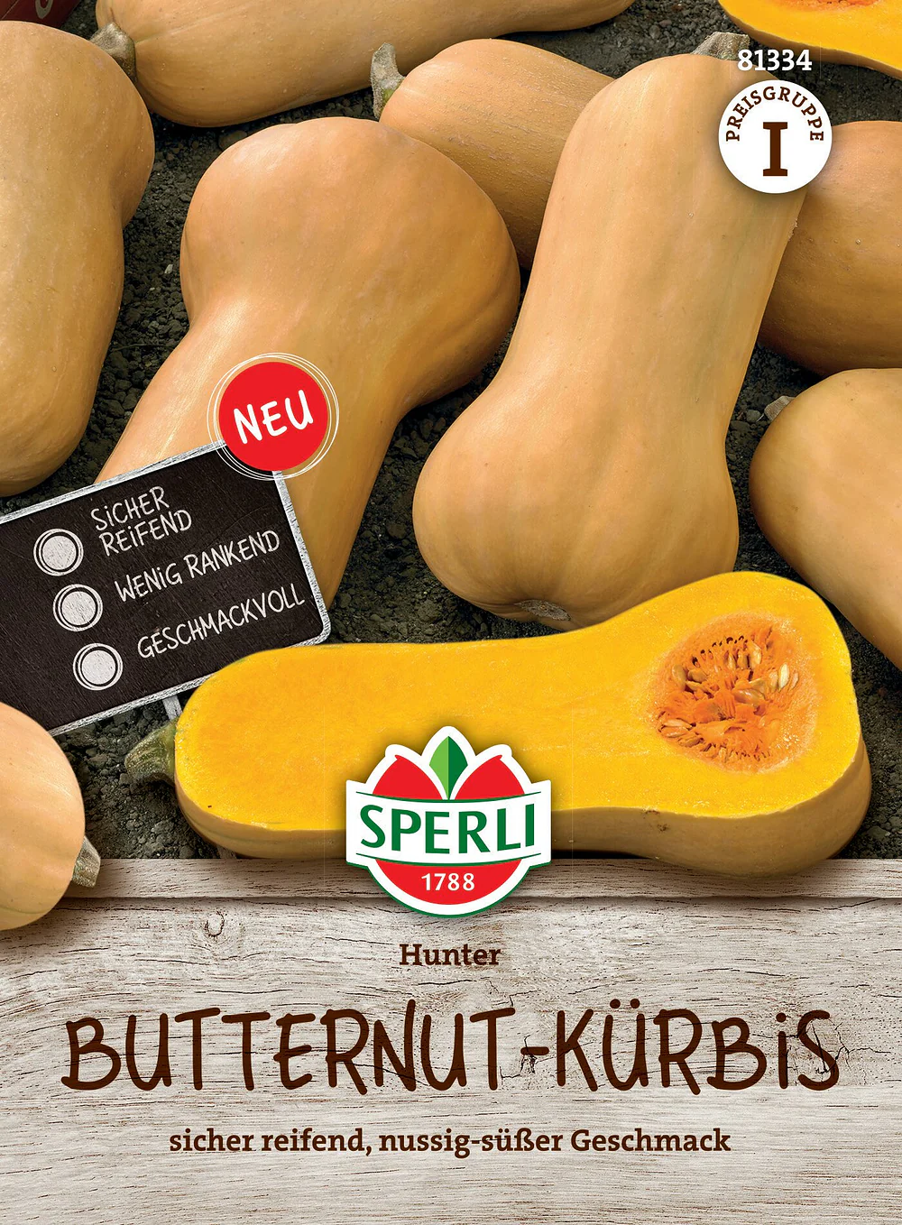 SPERLI Butternutkürbis-Samen 'Hunter'