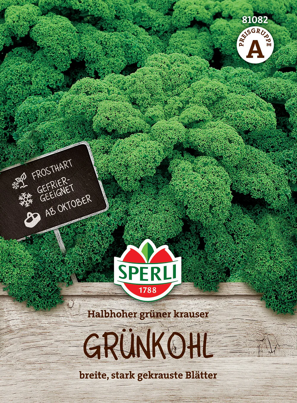 SPERLI Grünkohl-Samen 'Halbhoher grüner krauser'