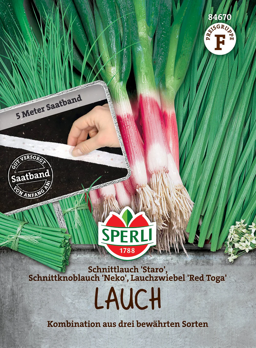 SPERLI Lauch-Samen Kombination, Saatband