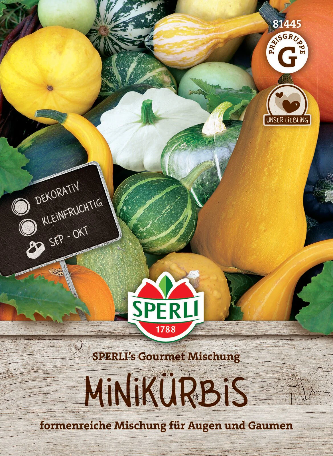 SPERLI Minikürbis-Samen "Gourmet Mischung"
