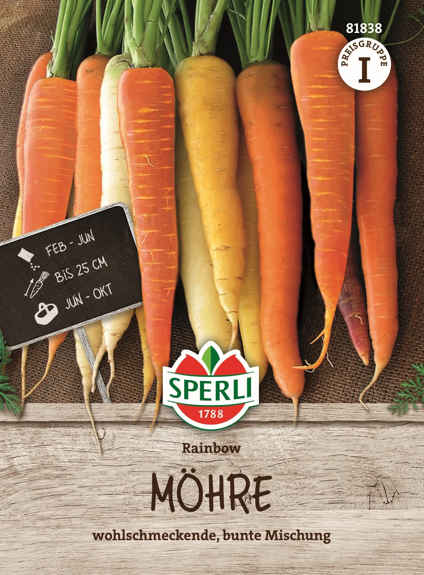 SPERLI Möhren-Samen 'Rainbow', F1