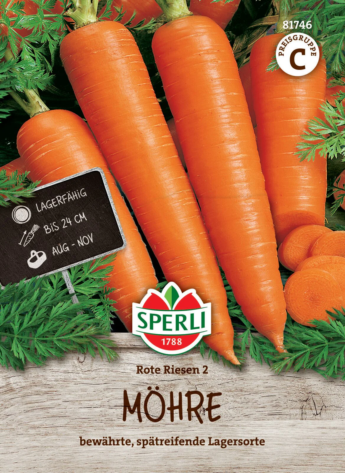 SPERLI Möhren-Samen 'Rote Riesen 2'