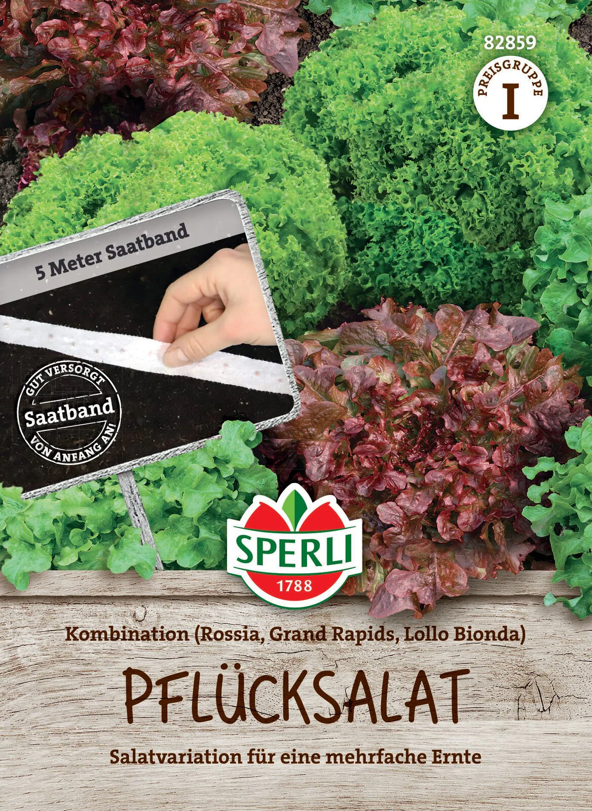 SPERLI Pflücksalat-Samen Kombination, Saatband