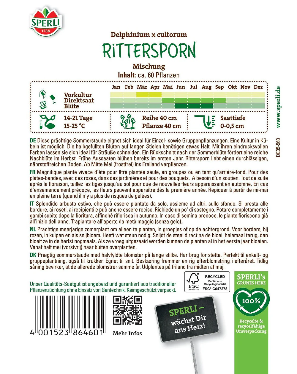 SPERLI Rittersporn-Samen Mischung - Image 2