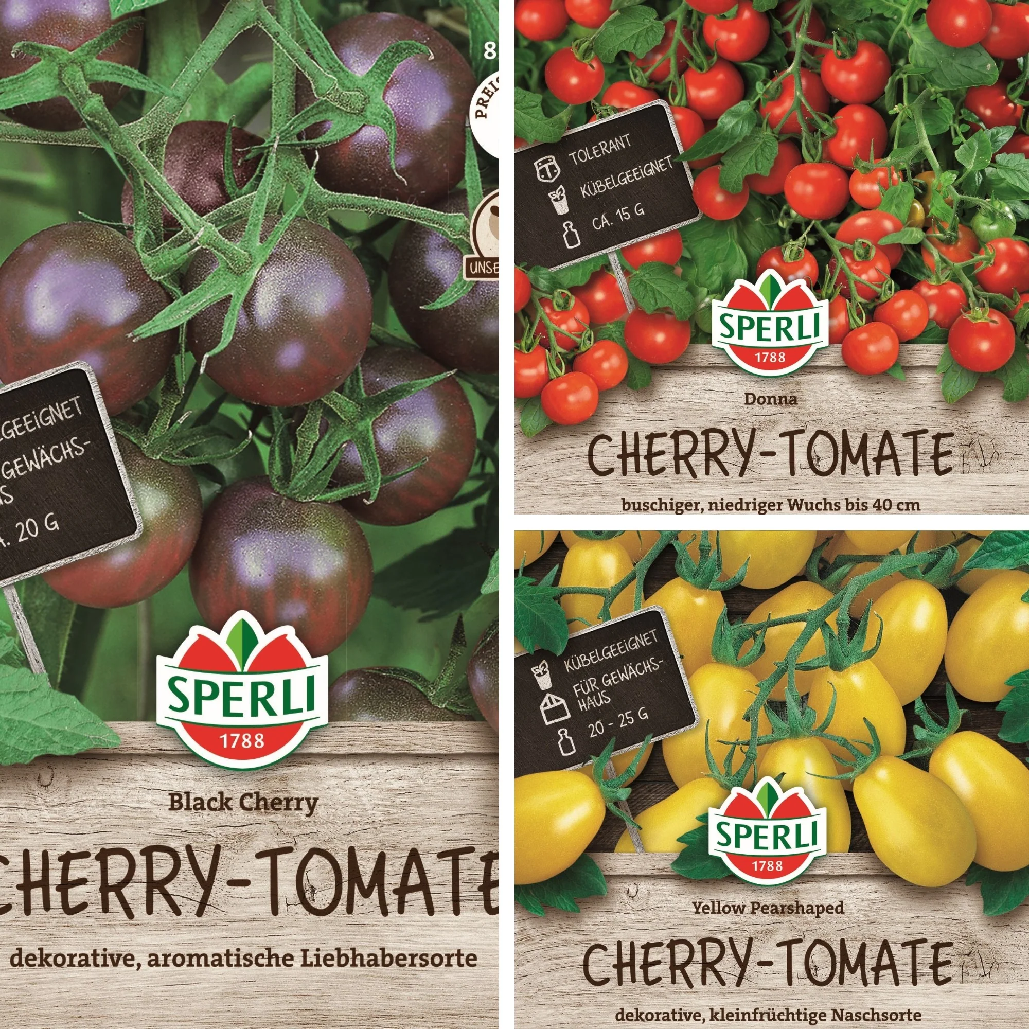 SPERLI Samen-Set "Bunter Cherrytomaten-Mix"