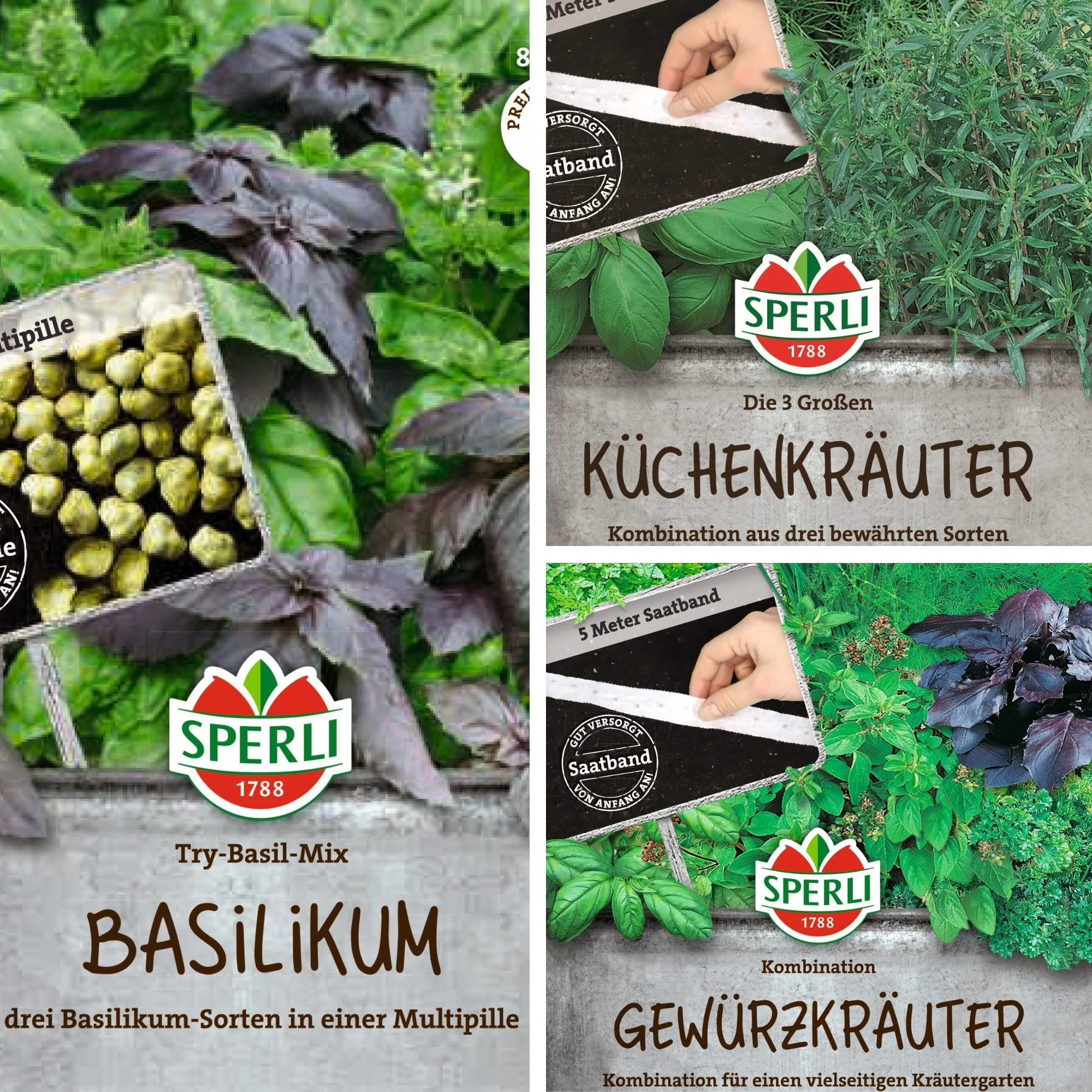SPERLI Samen-Set "Der einfache Kräutergarten"