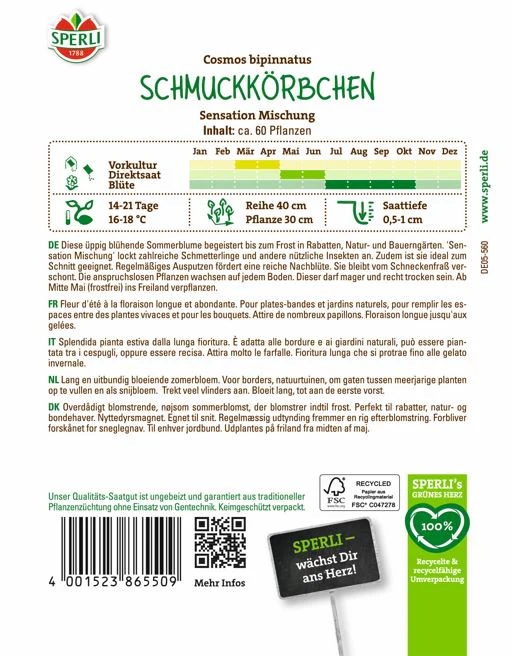 SPERLI Schmuckkörbchen-Samen "Sensation Mischung" - Image 2