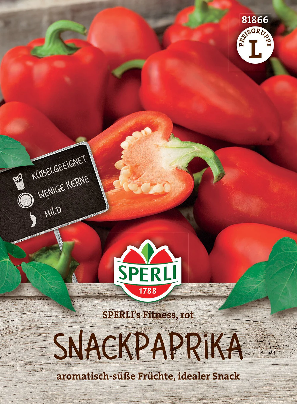 SPERLI Snackpaprika-Samen 'Fitness', F1