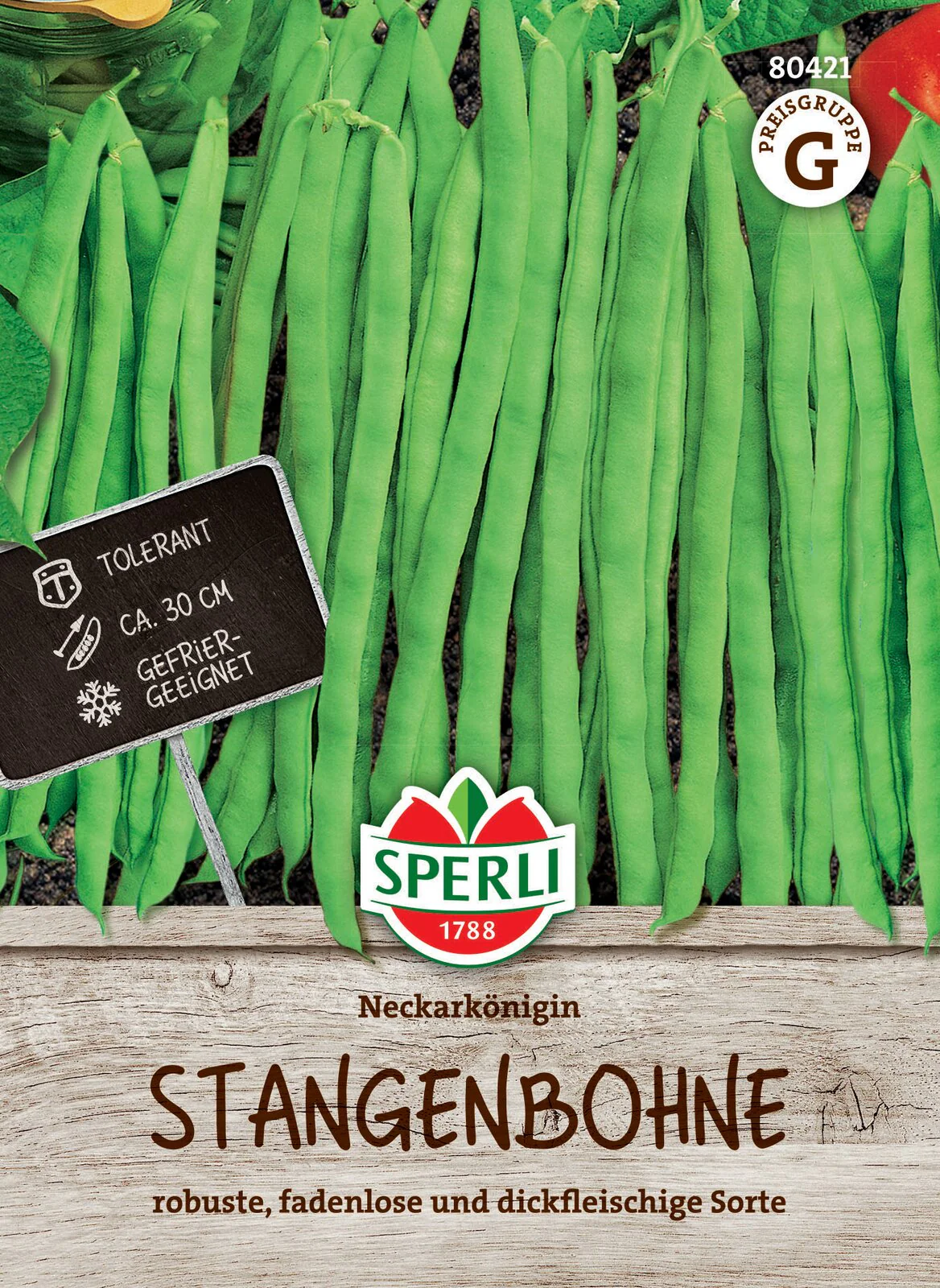SPERLI Stangenbohnen-Samen 'Neckarkönigin'
