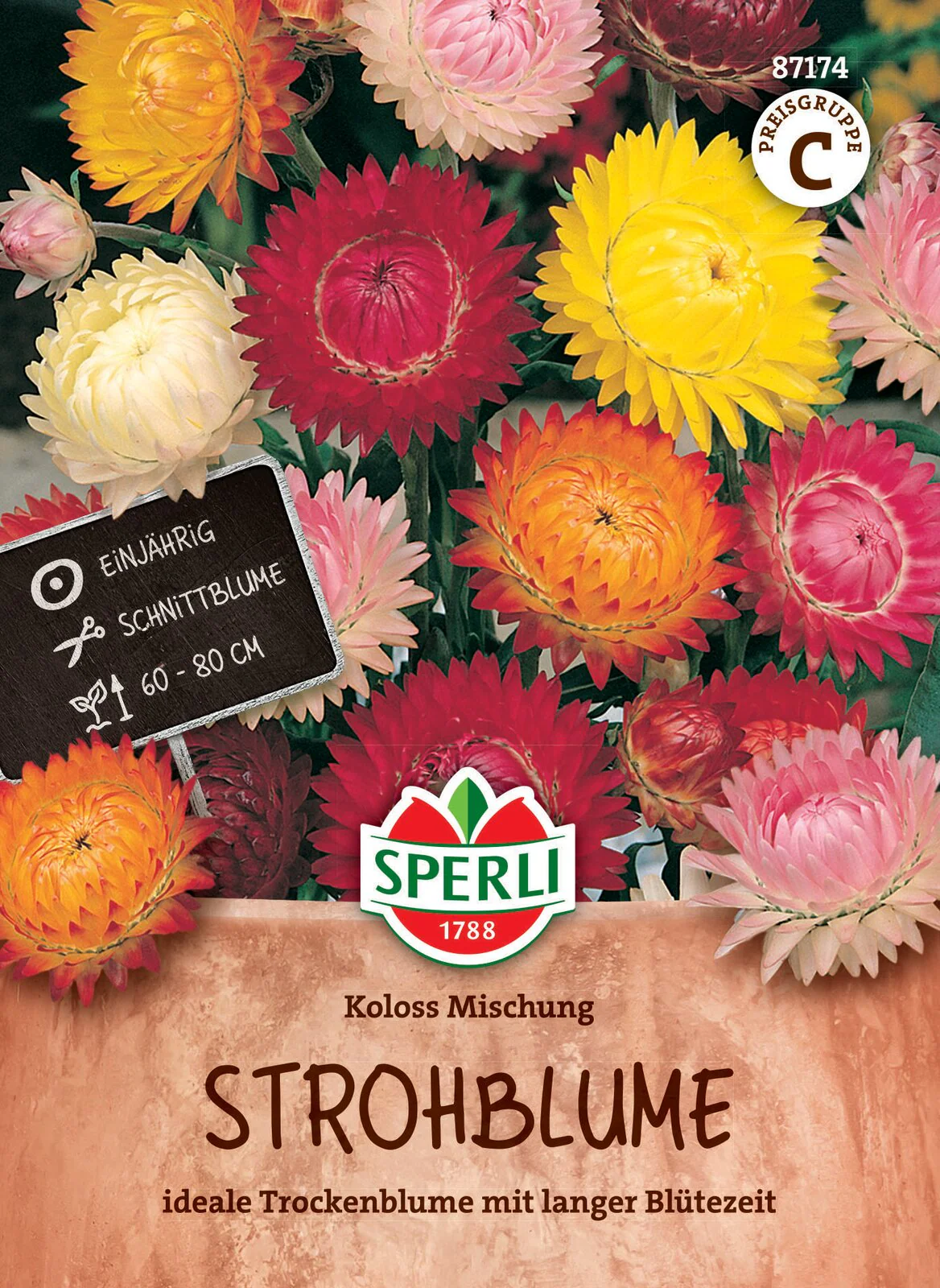 SPERLI Strohblumen-Samen 'Koloss Mischung'