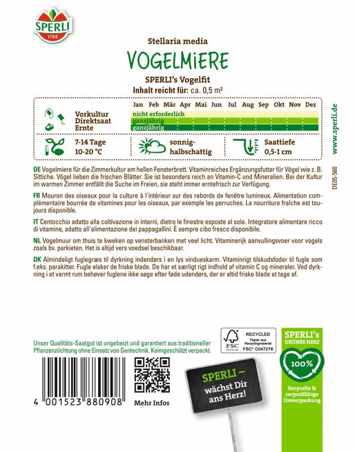 SPERLI Vogelmiere-Samen 'Vogelfit' - Image 2