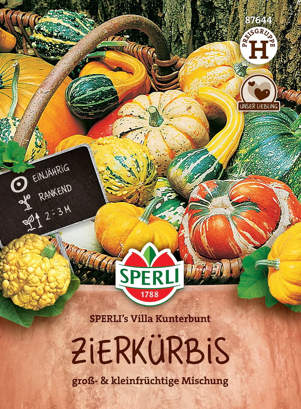 SPERLI Zierkürbis-Samen 'Villa Kunterbunt'