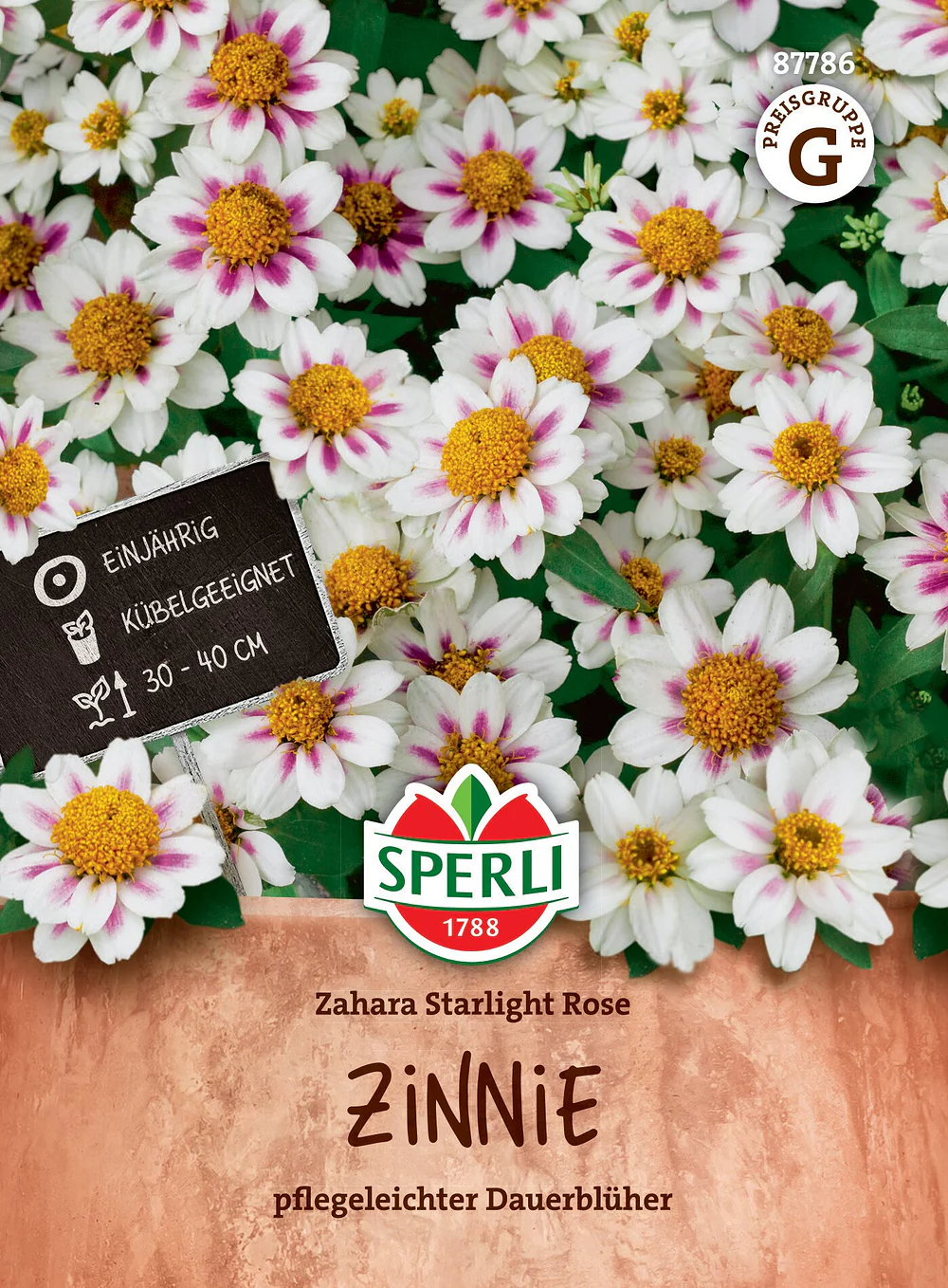 SPERLI Zinnien-Samen 'Zahara Starlight Rose'