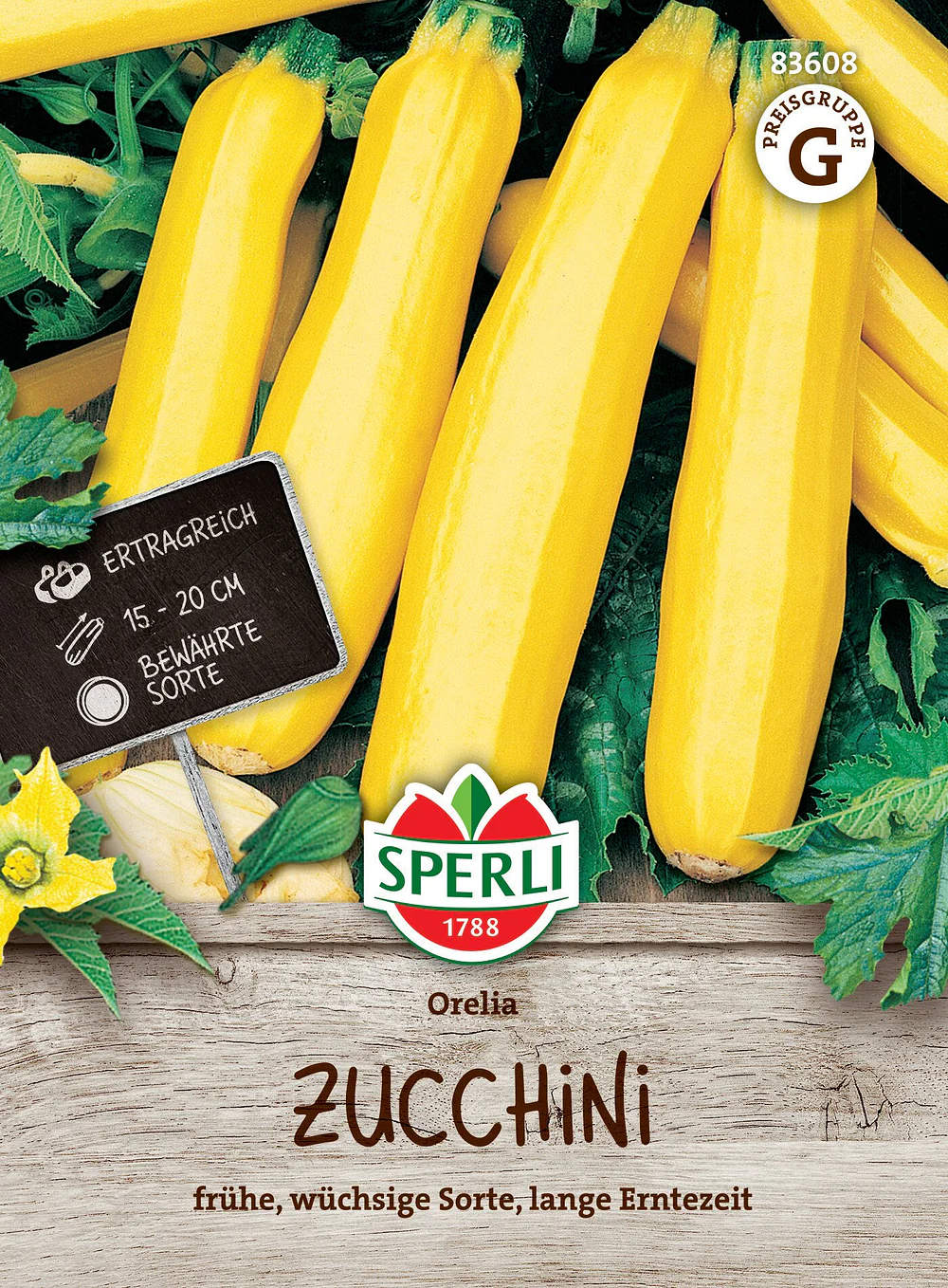 SPERLI Zucchini-Samen 'Orelia', F1