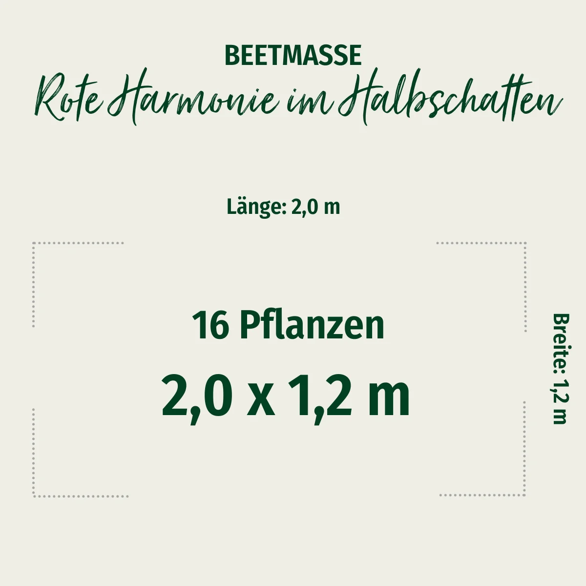 Staudenbeet "Rote Harmonien im Halbschatten" - Image 2
